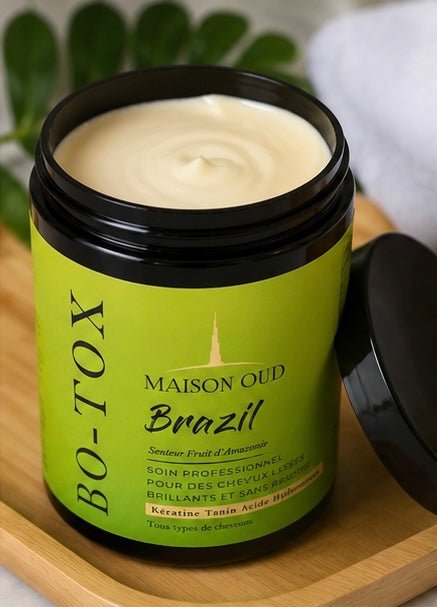 accelerateurdepousse - pouss’boostBotox Maison Oud Brazil – Soin Réparateur Profond & Lissage Intense pour Cheveux Secs et Abîmés