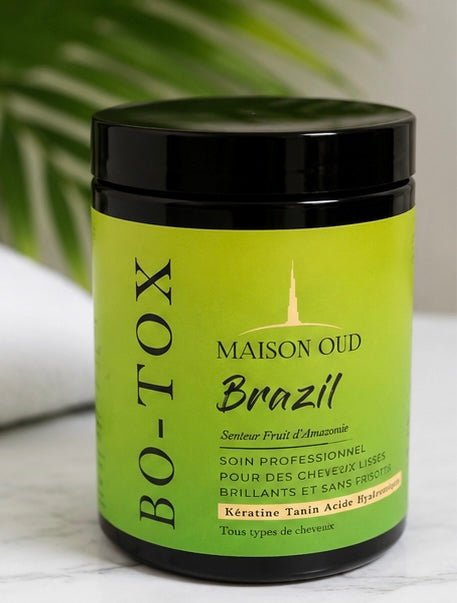 accelerateurdepousse - pouss’boostBotox Maison Oud Brazil – Soin Réparateur Profond & Lissage Intense pour Cheveux Secs et Abîmés